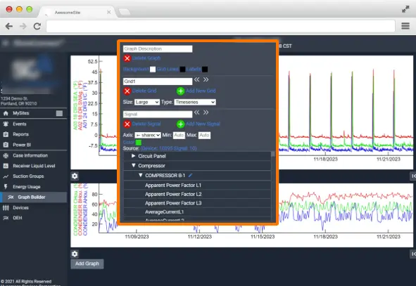 Signal selection interface exploration